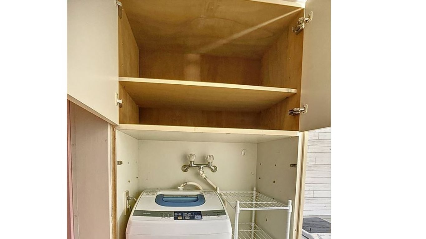 洗濯機、収納