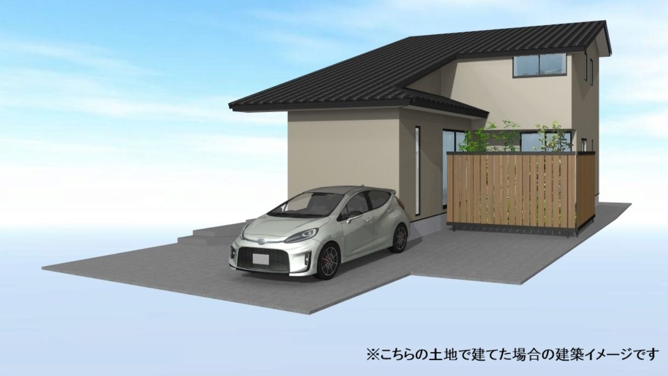 寺町3丁目土地で建てた場合の建築イメージです