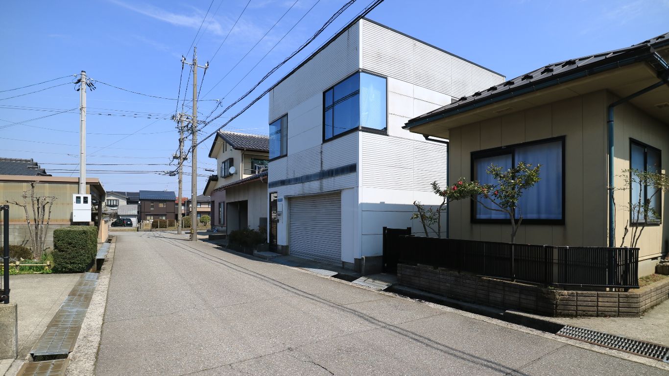 前面道路　南→北