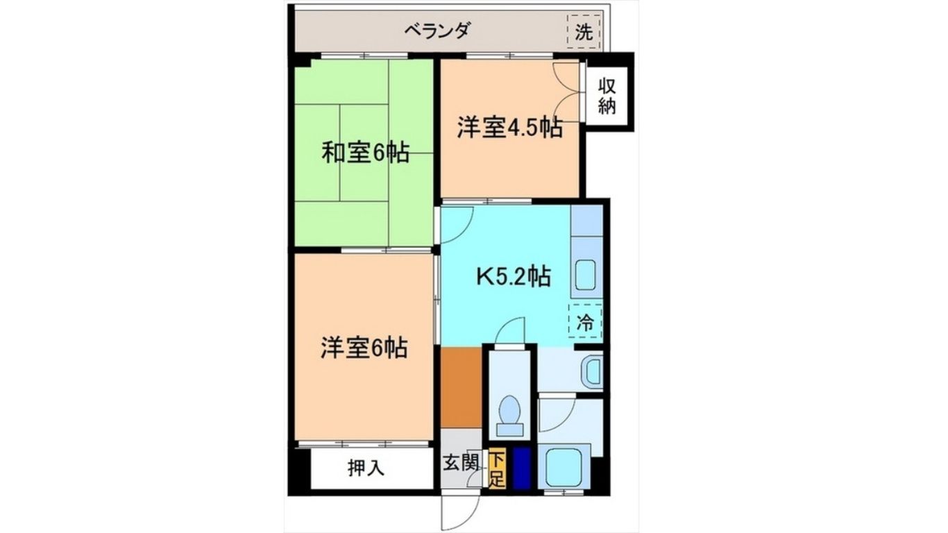 401号室間取図